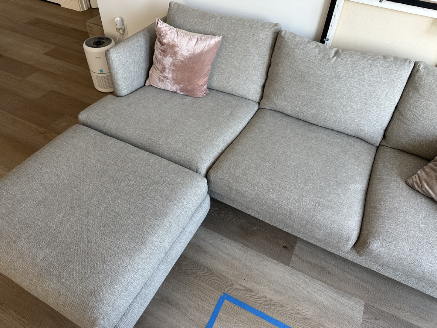 Article Burrard seasalt grey couch with ottoman - photo 5