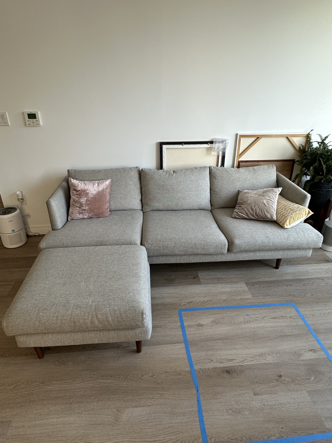 Article Burrard seasalt grey couch with ottoman - photo 4