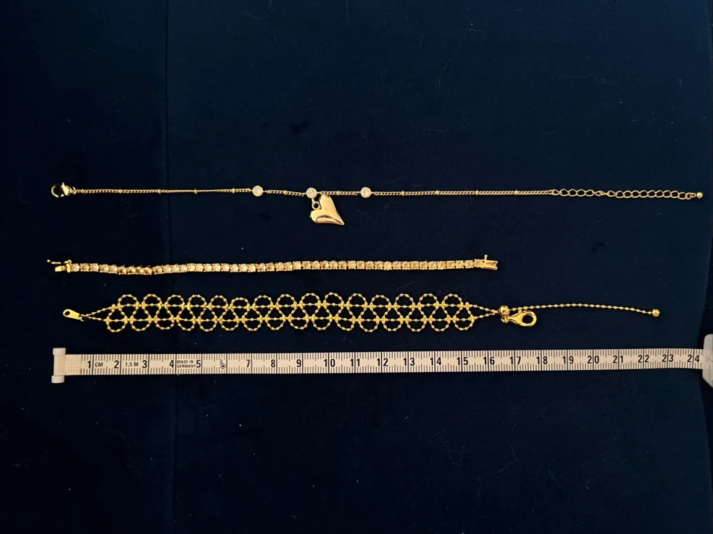 18k gold plated brass anklet image indicator(3)