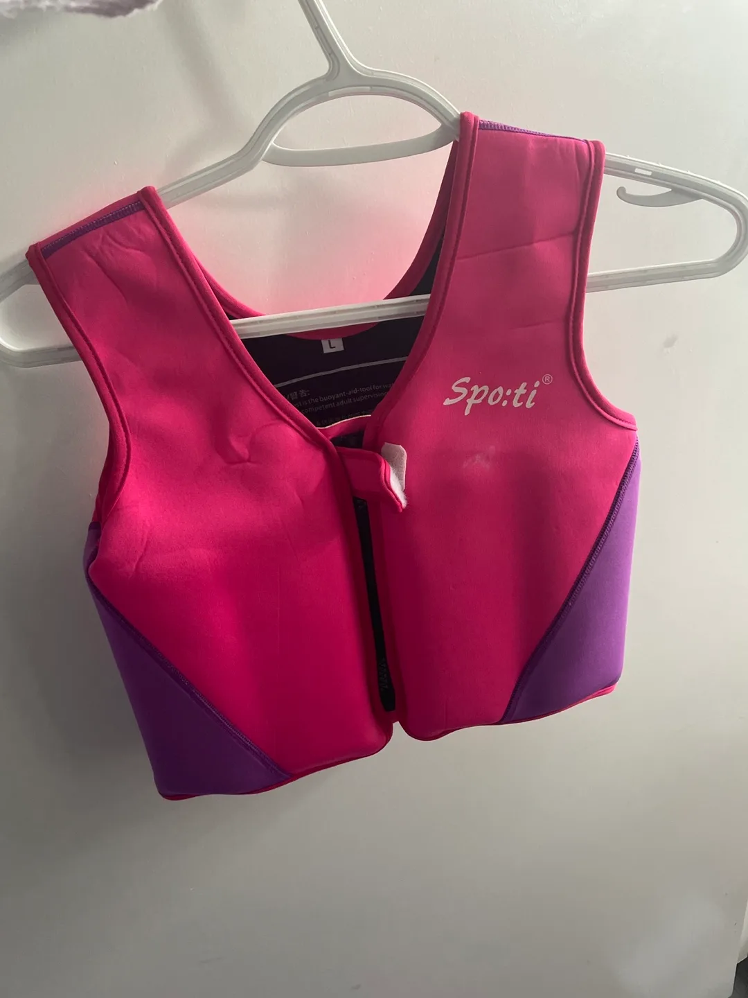 2-6T Pink and Purple Spoti Kids Life Jacket Vest thumbnail