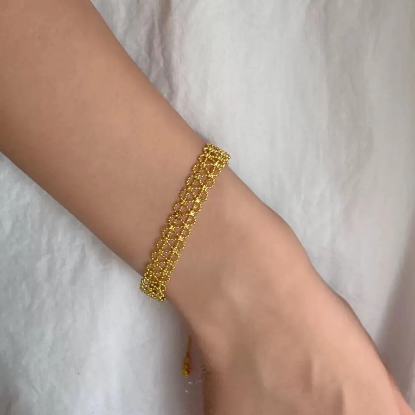 Lace Style Brass Bracelet image indicator(2)