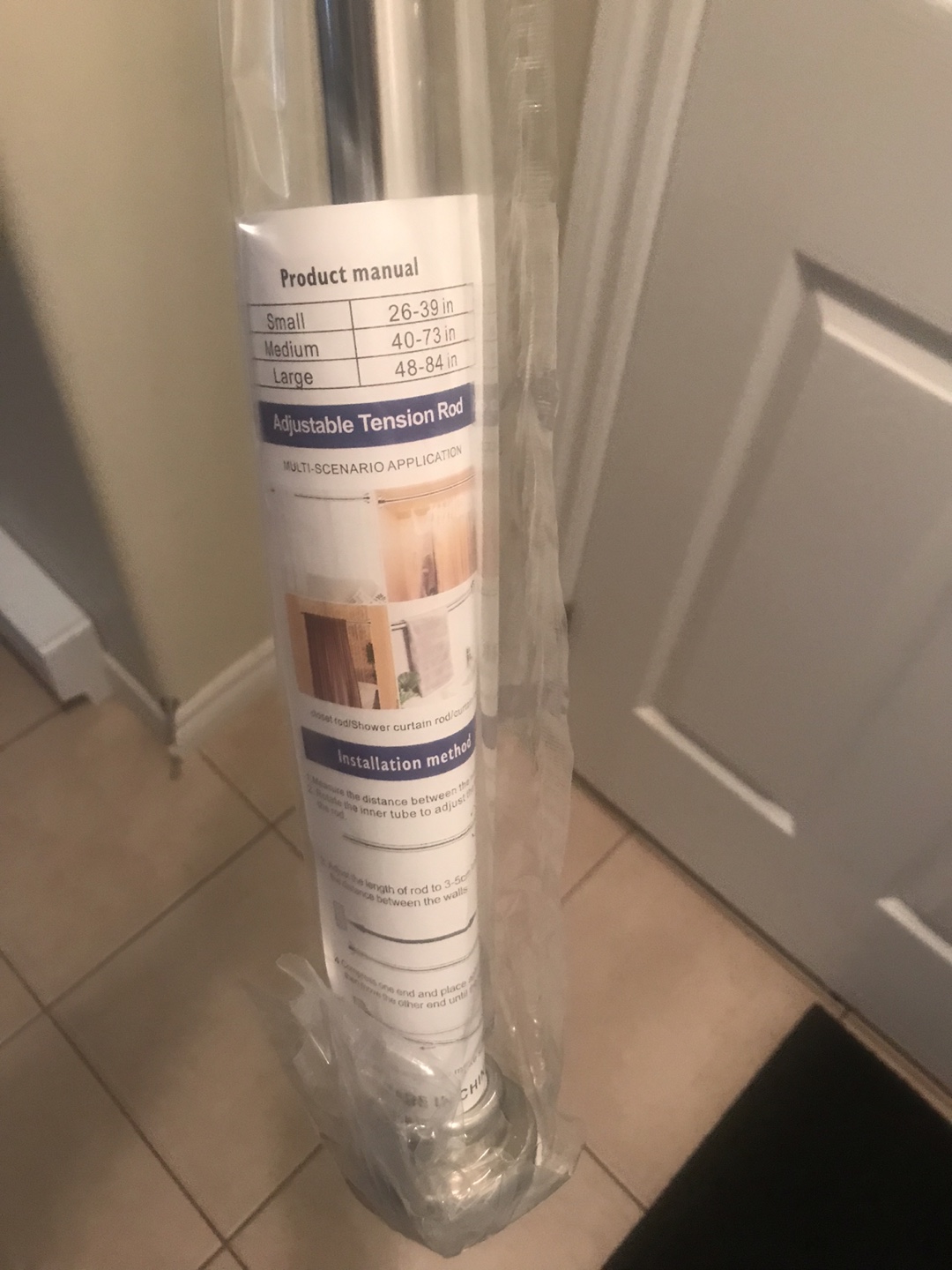 Adjustable Tension Rod - New in Packaging - photo 2