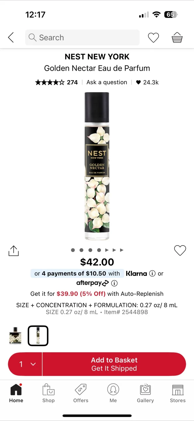 NEST Golden Nectar EDP - 7ml Travel Size image indicator(2)