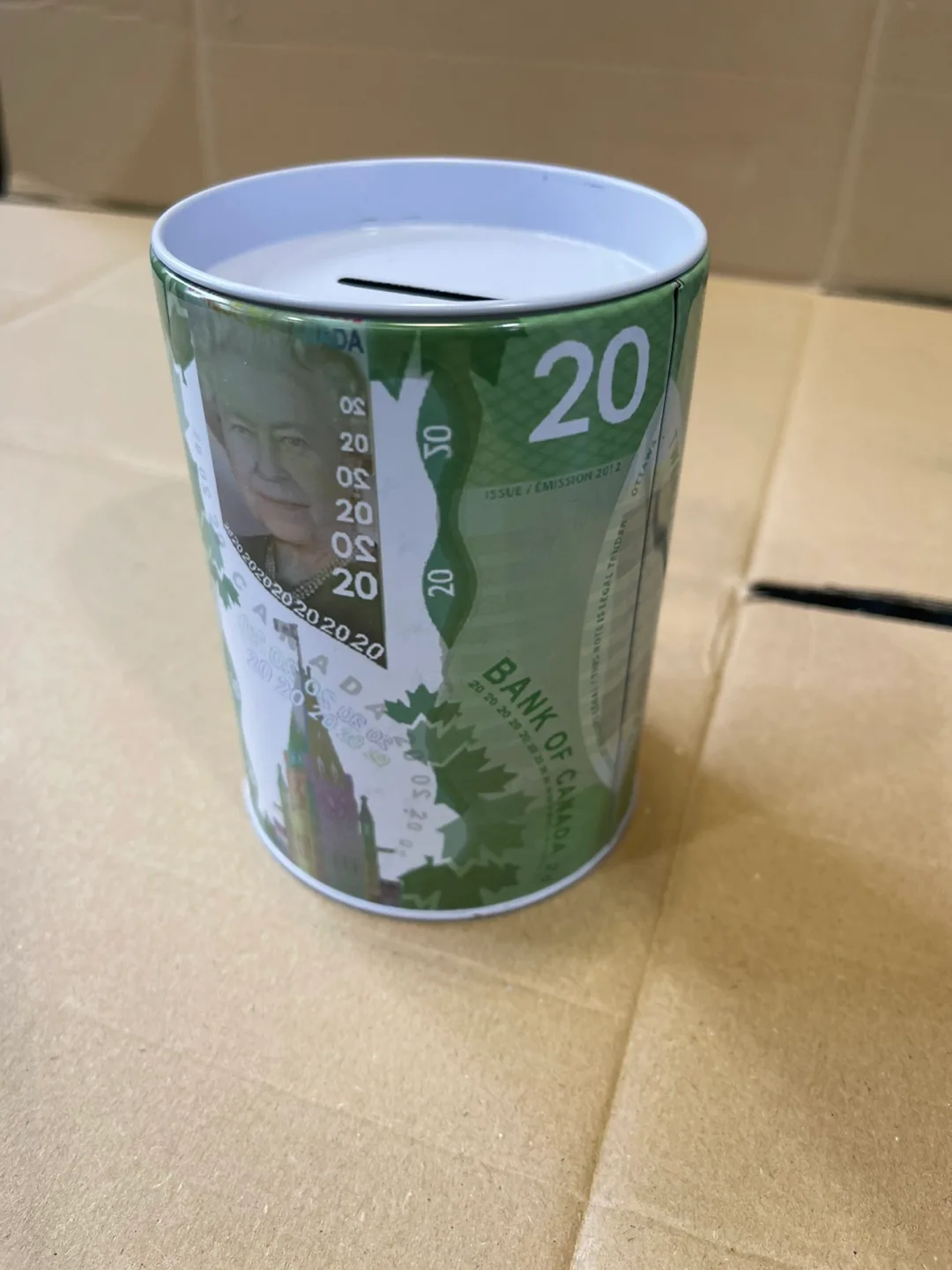 Canadian $20 Bill Design Piggy Bank image indicator(2)