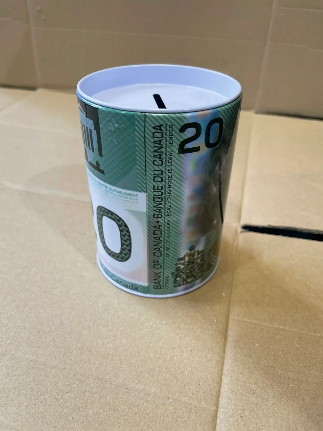 Canadian Twenty Dollar Bill Money Box thumbnail