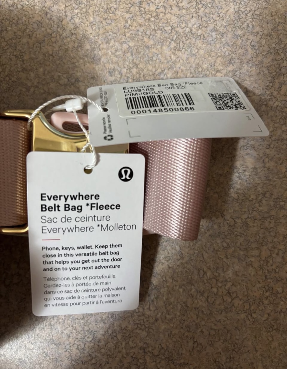 Lululemon Everywhere Belt Bag - Fleece - Pink