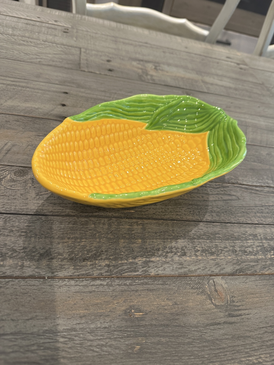 Vintage Corn and Cabbage Leaf Dishes - photo 2