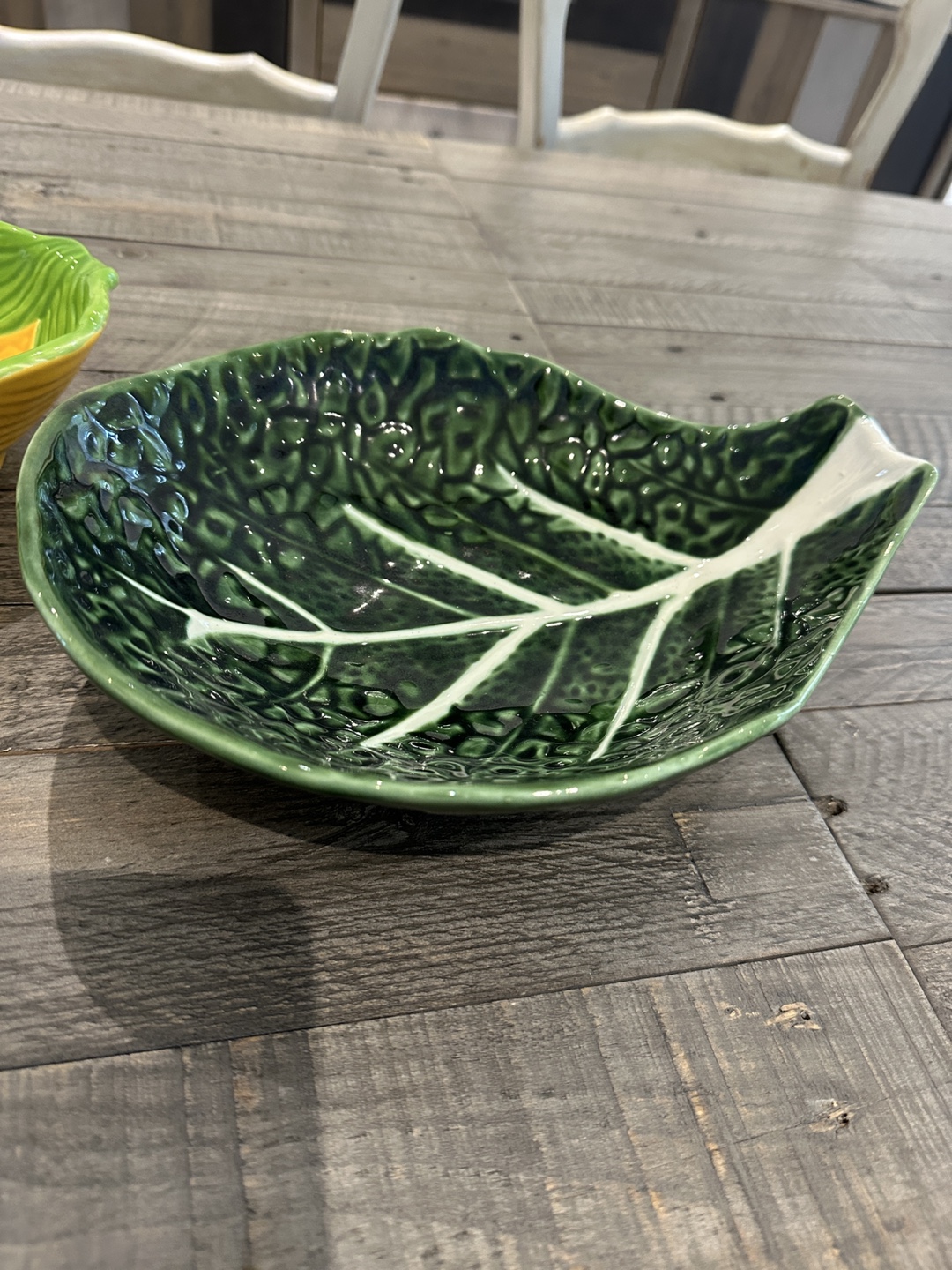 Vintage Corn and Cabbage Leaf Dishes