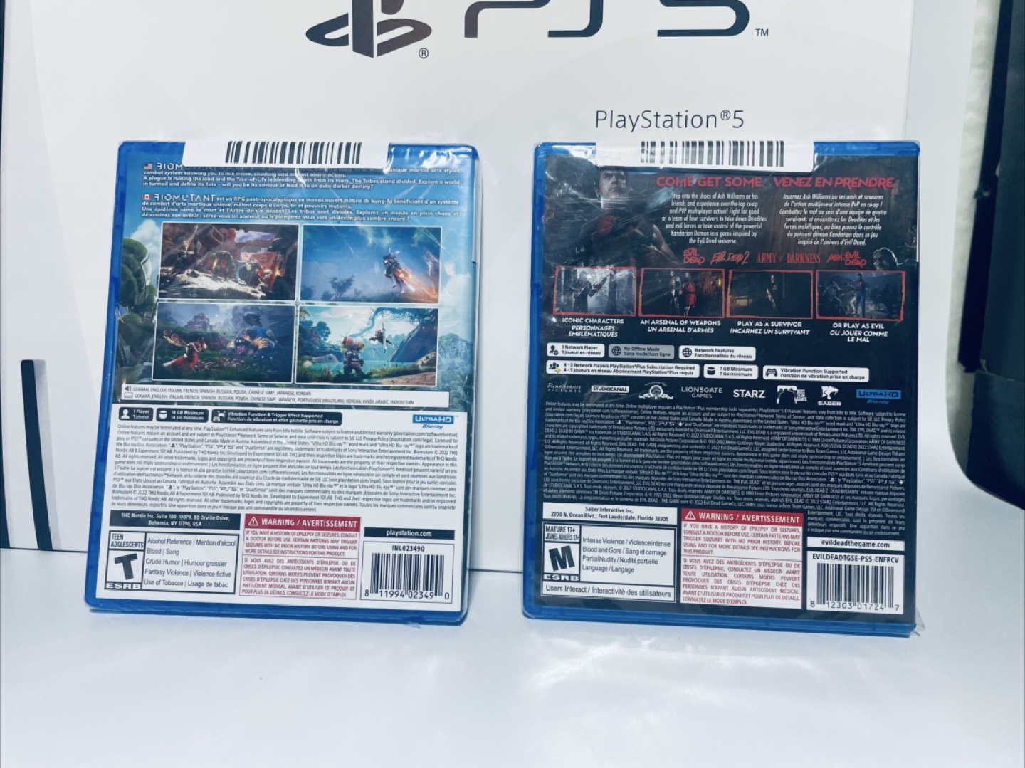 PS5 Console with Biomutant and Evil Dead Game Bundle - photo 3