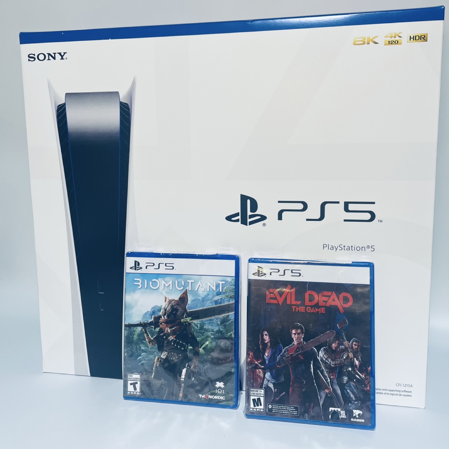 PS5 Console with Biomutant and Evil Dead Game Bundle