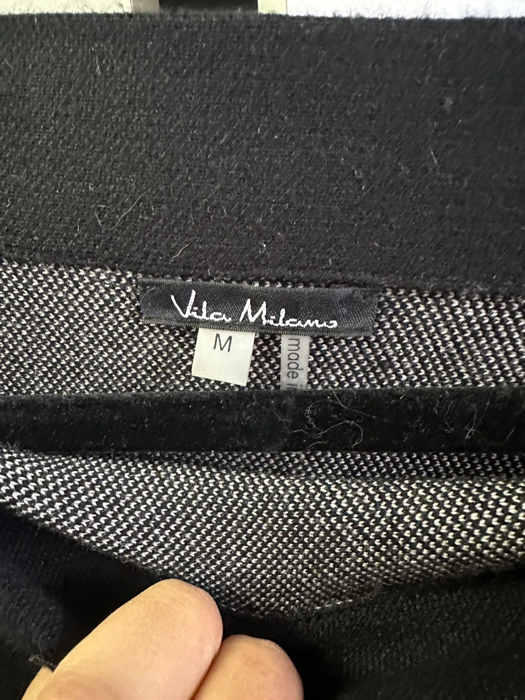 Vila Milano Black Knit Skirt Size M image indicator(2)