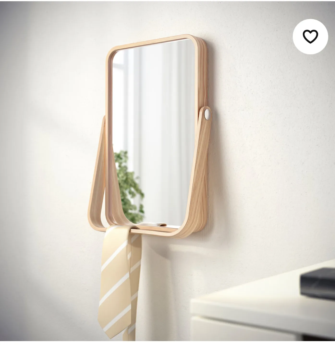 IKEA Ikornnes Ash Tabletop/Wall Mirror image indicator(2)