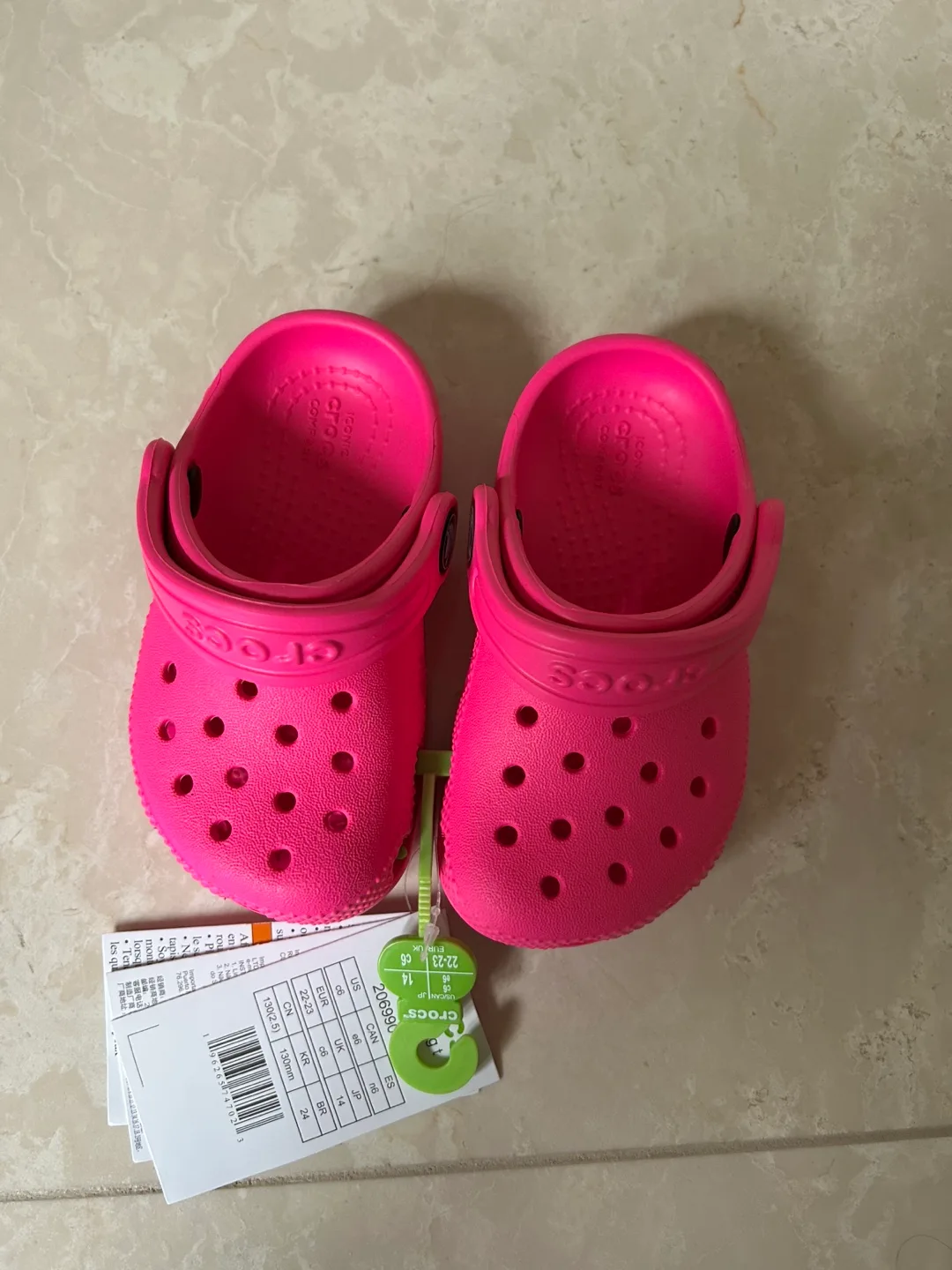 Pink Crocs Kids' Clogs - Size C6 thumbnail