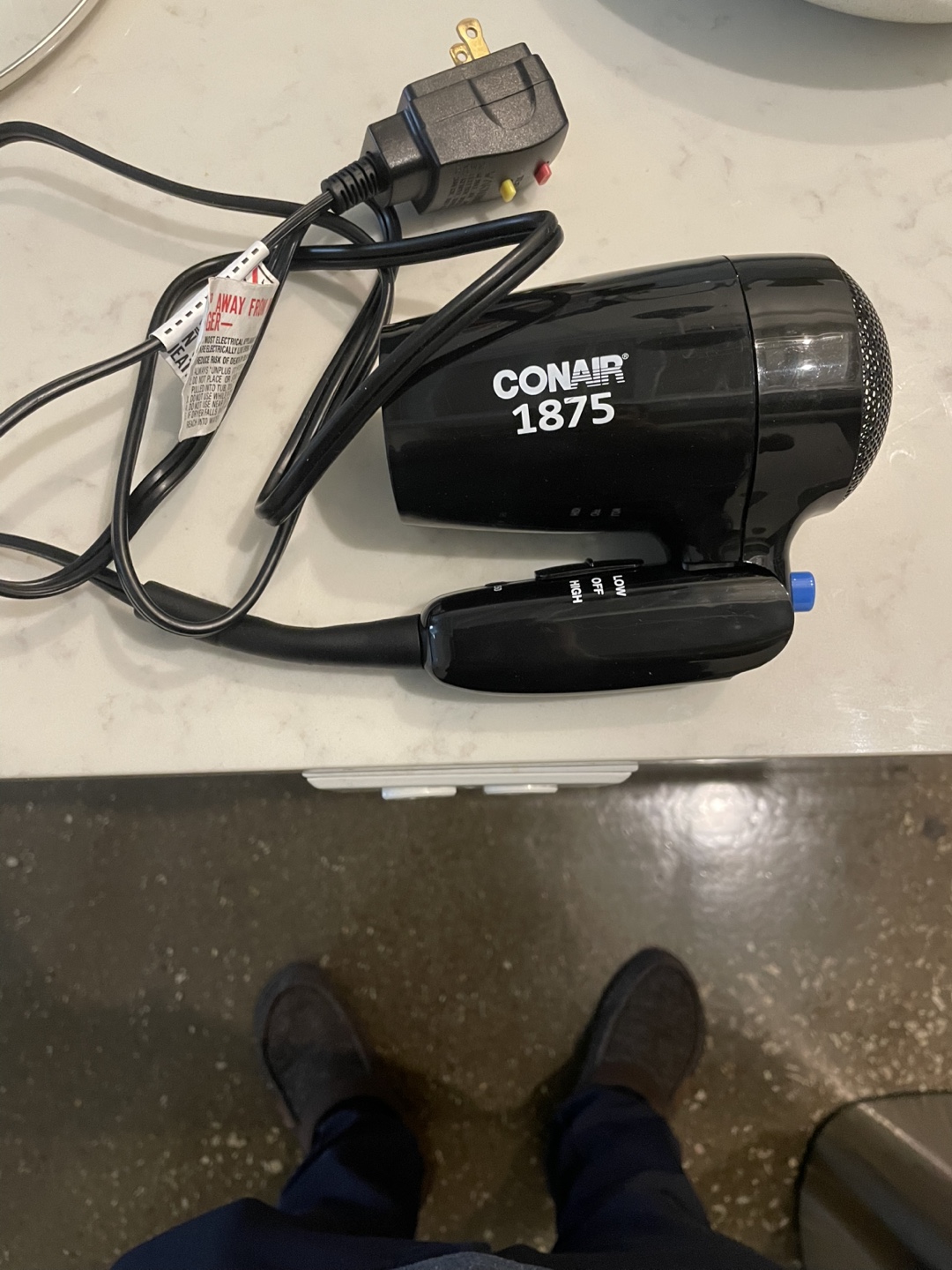 Conair 1875 Travel Hair Dryer