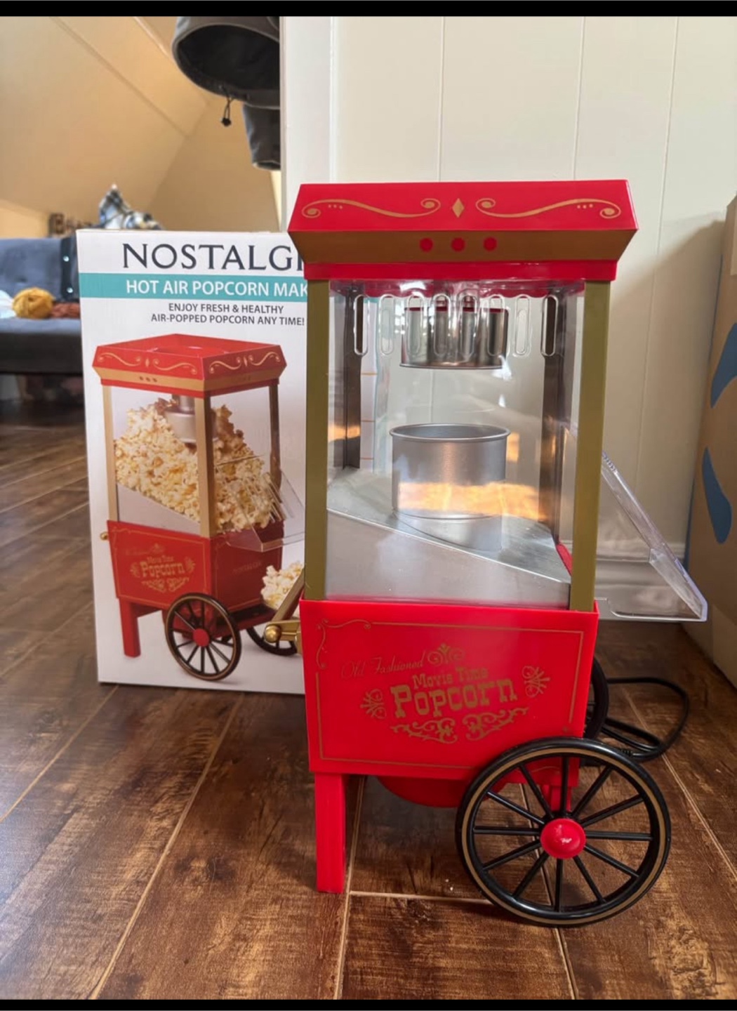Nostalgia Hot Air Popcorn Maker Mini