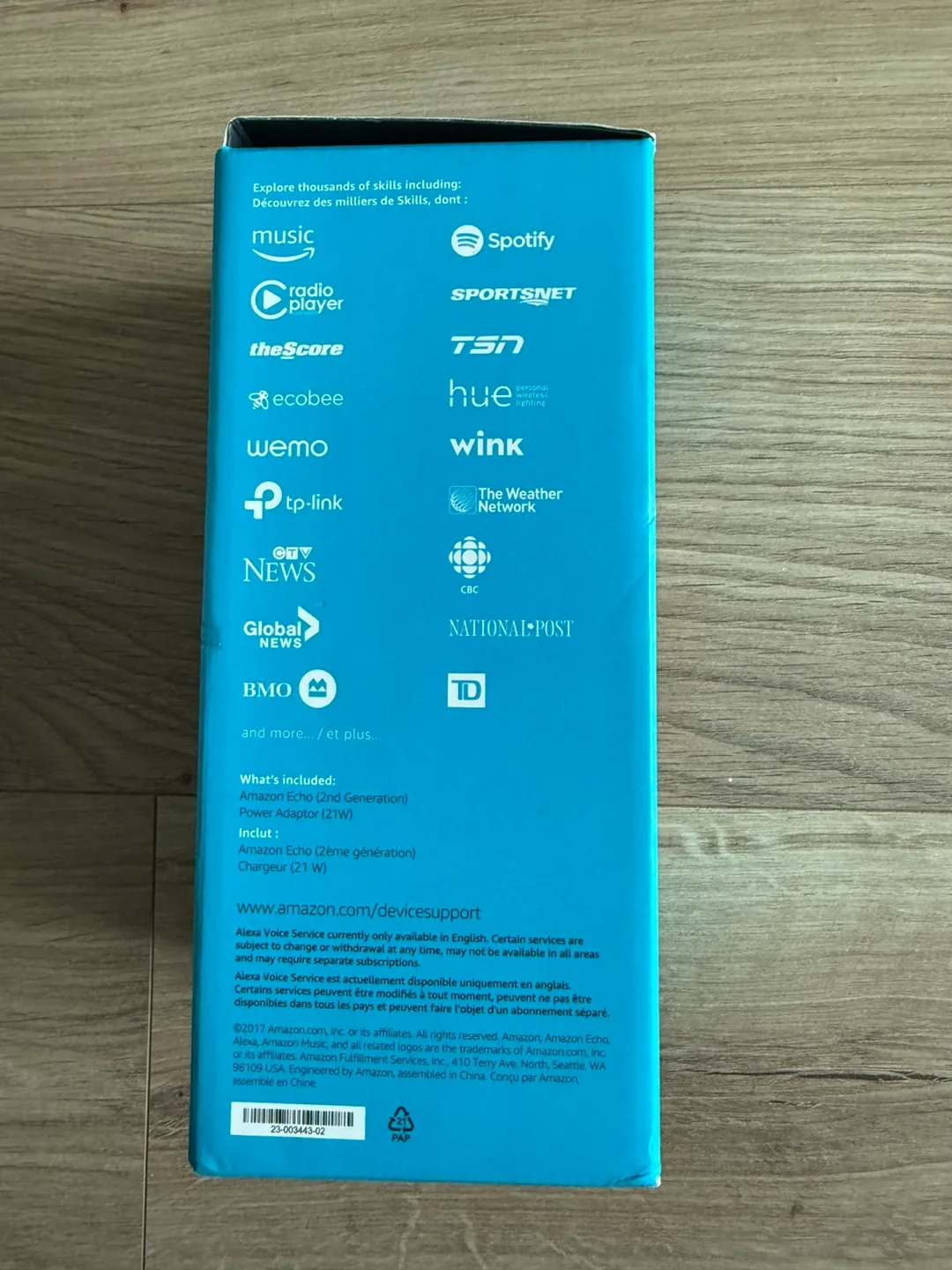 Amazon Echo (2nd Generation) Smart Speaker -  Light Beige image indicator(4)