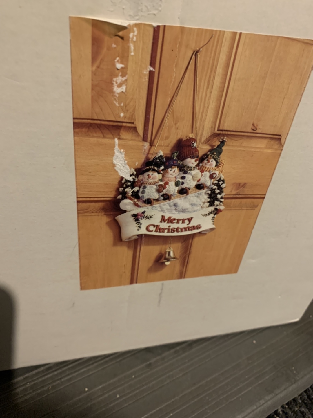 Adorable Snowman Christmas Bell hanging decoration - photo 2