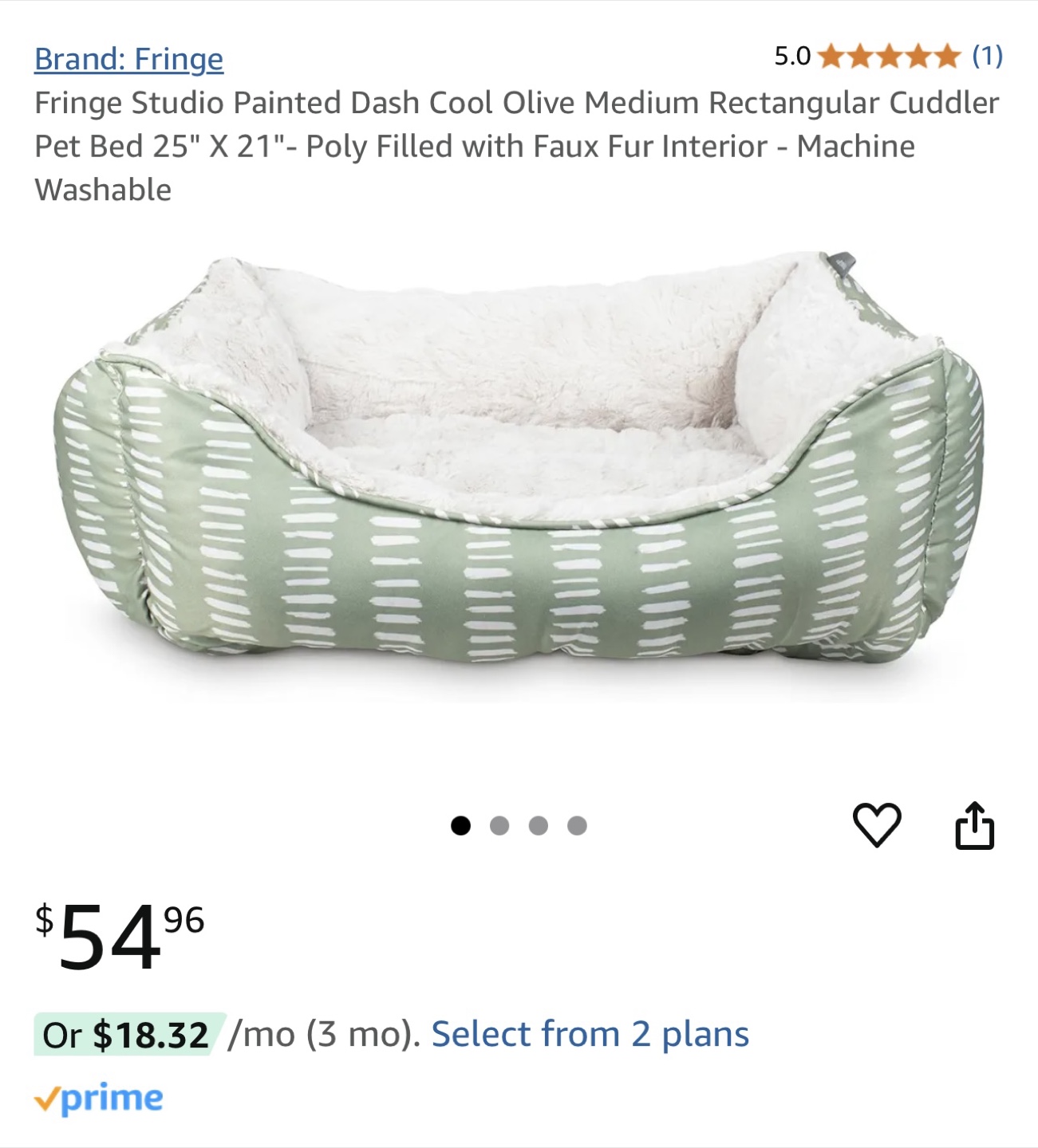 Fringe Studio Pet Bed - 25” x 21” - photo 5