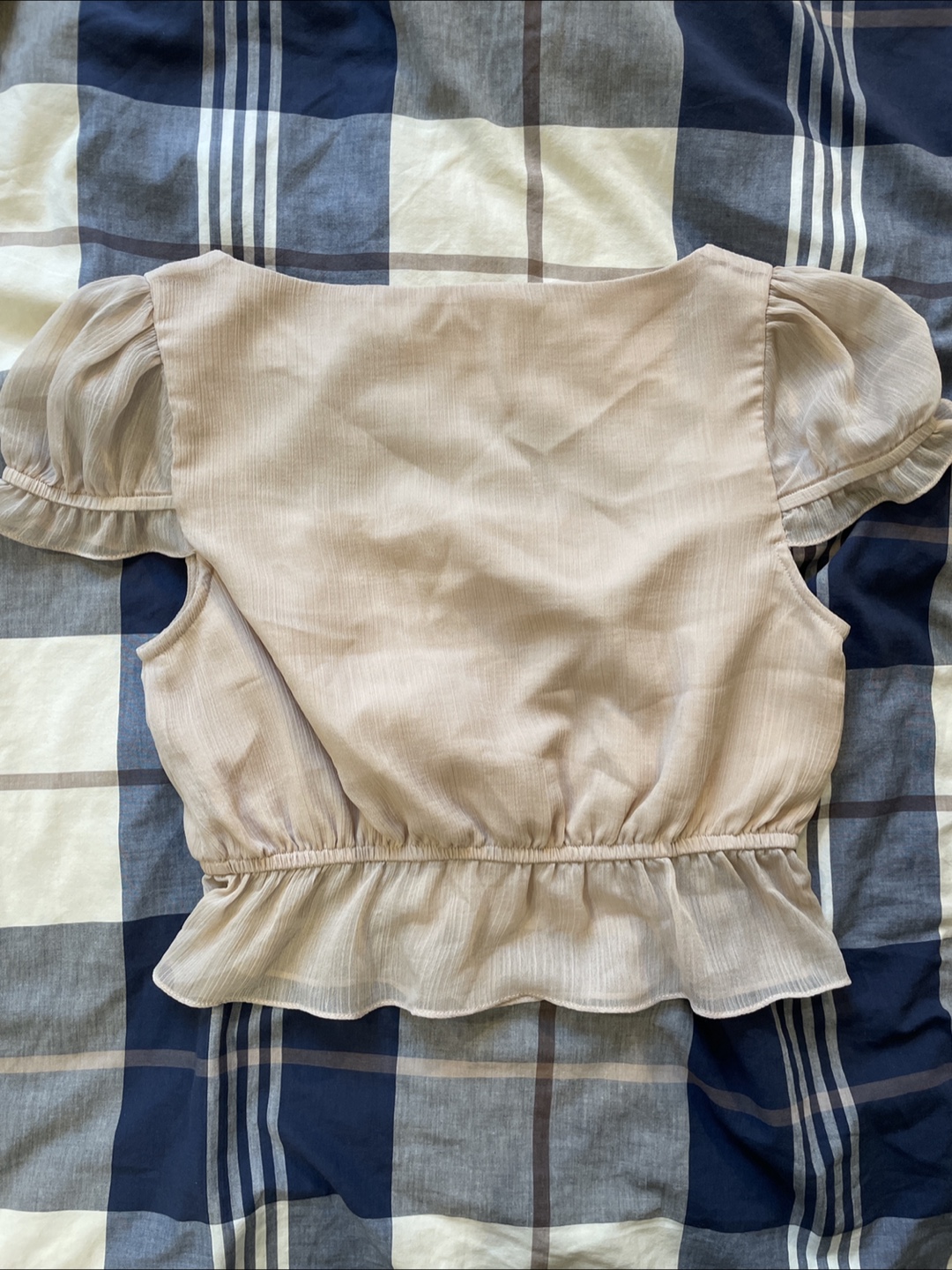 Oak + Fort Button-Up Crop Top - photo 2
