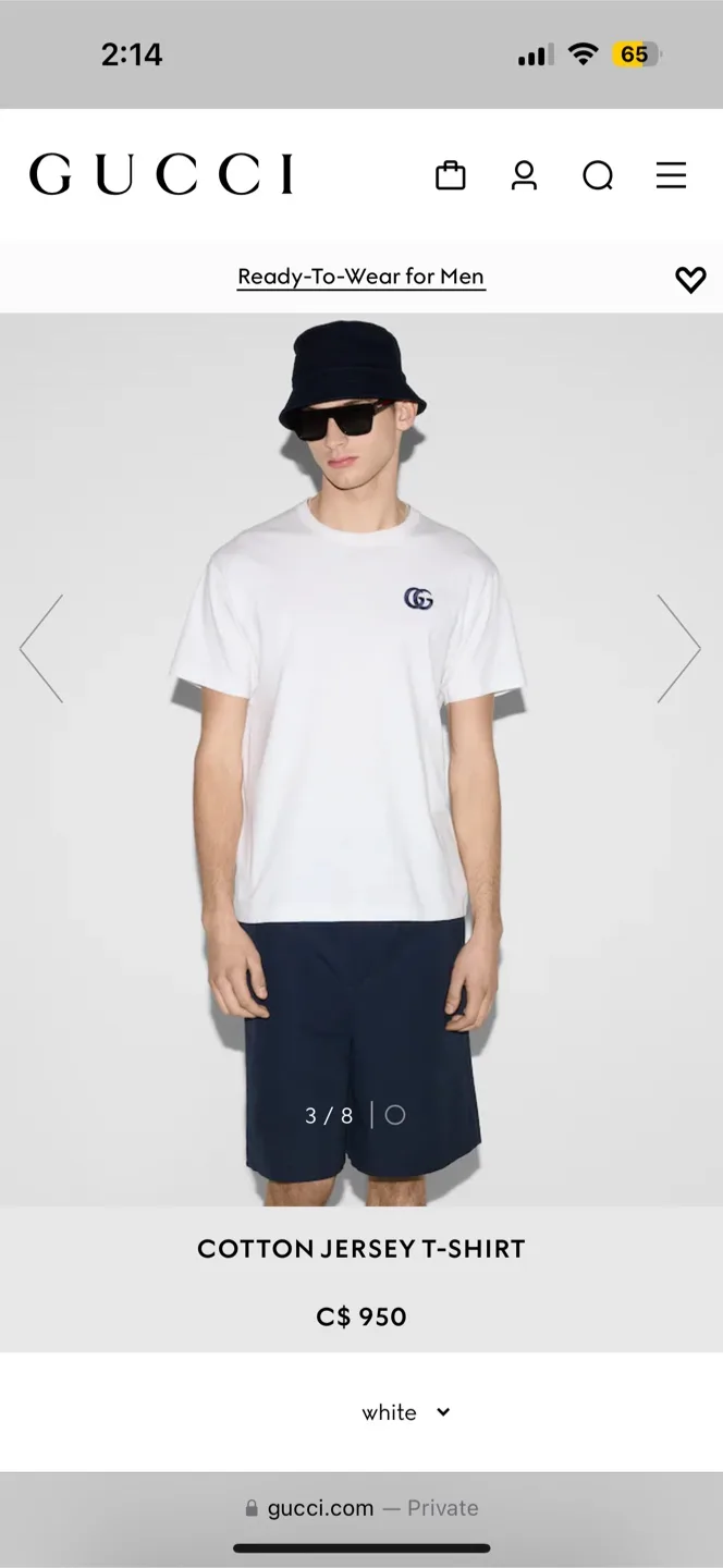 BNWT Authentic Gucci Men L T-Shirt thumbnail