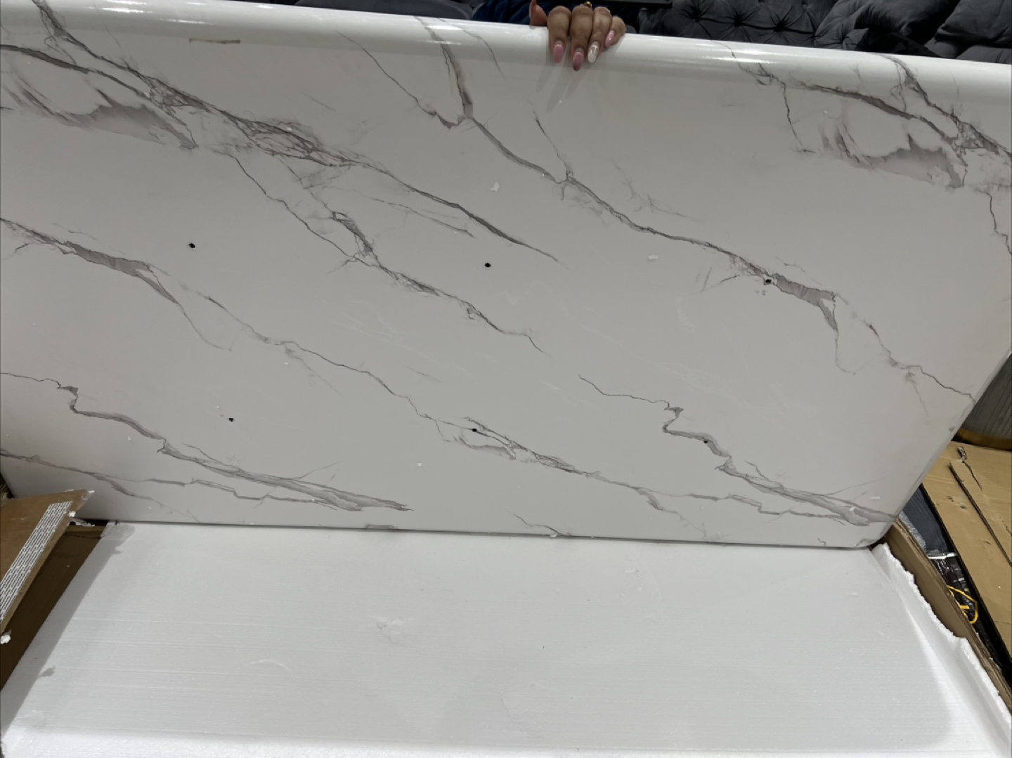 Brand New White Marble Tabletop - photo 4
