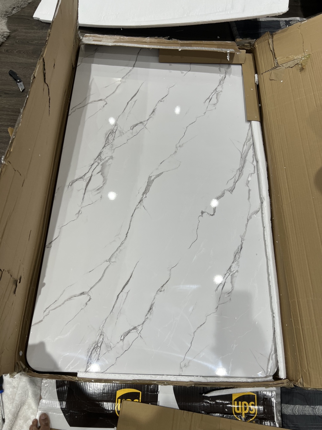 Brand New White Marble Tabletop - photo 2