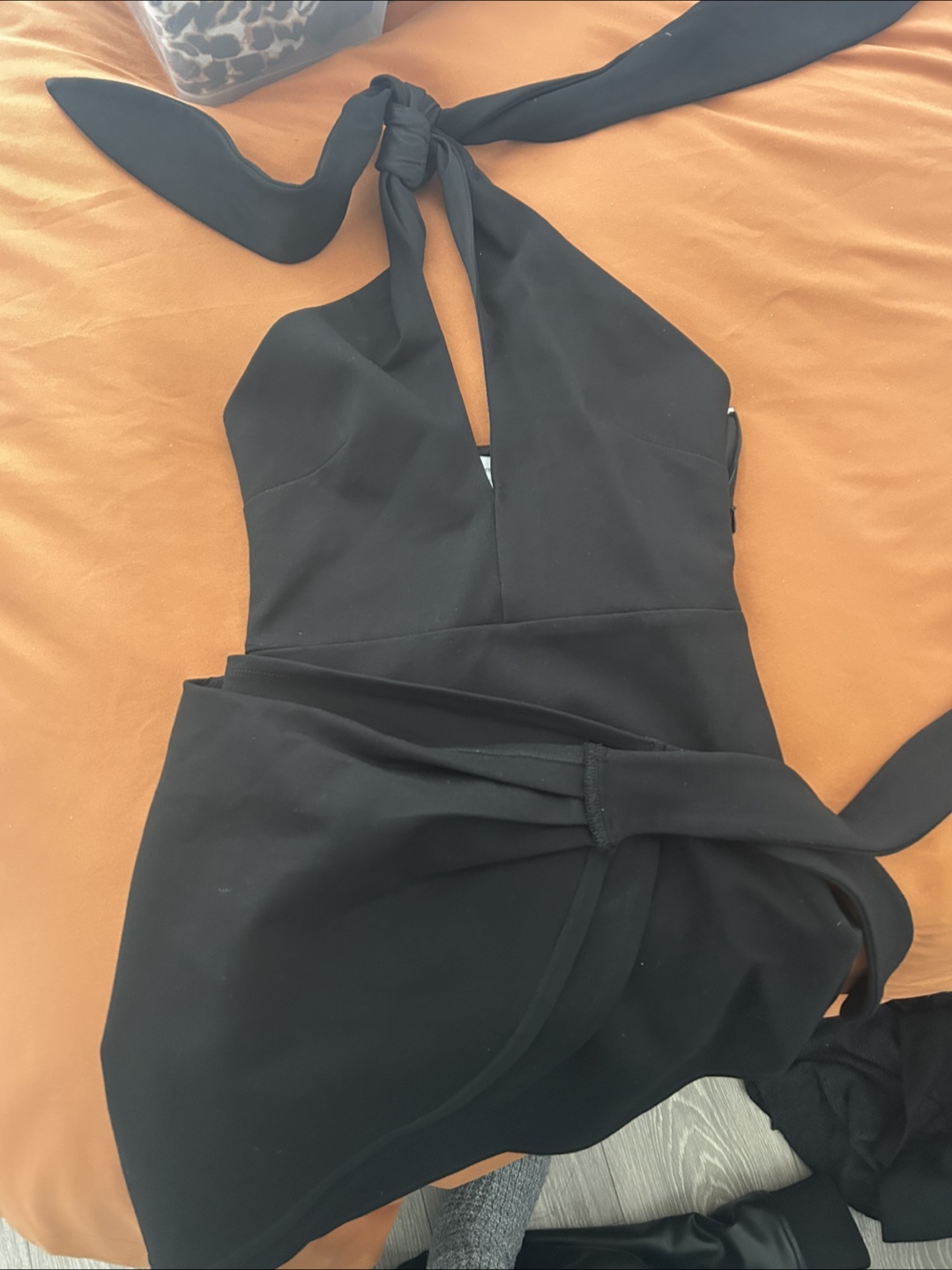Lovers + Friends Black Halter Mini Dress XS - photo 3