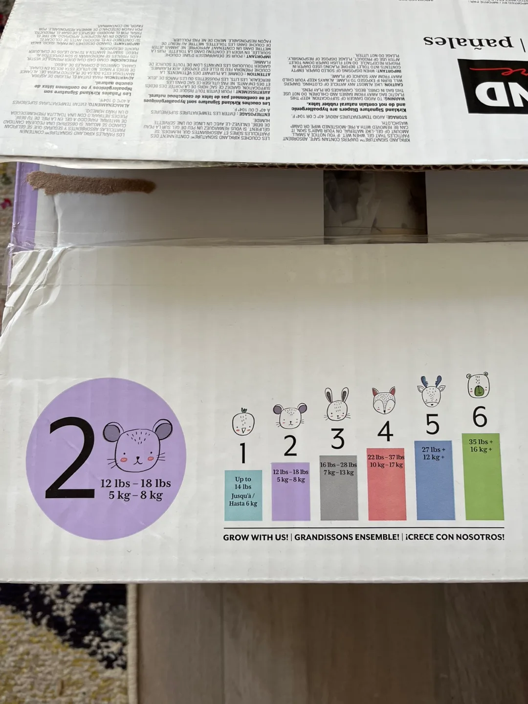 New Costco Diapers - Size 2 (almost full box) image indicator(2)