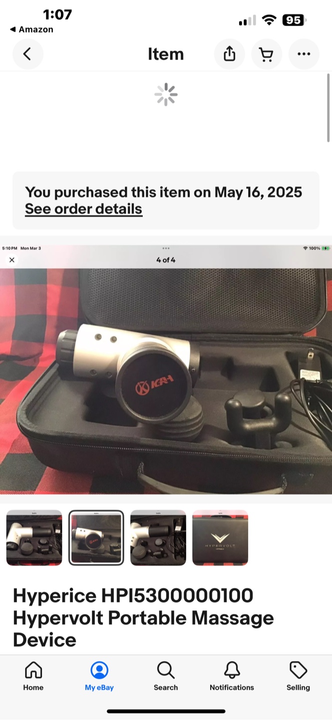 Hypervolt Portable Massage Device - photo 3
