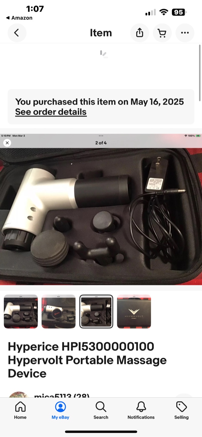 Hypervolt Portable Massage Device