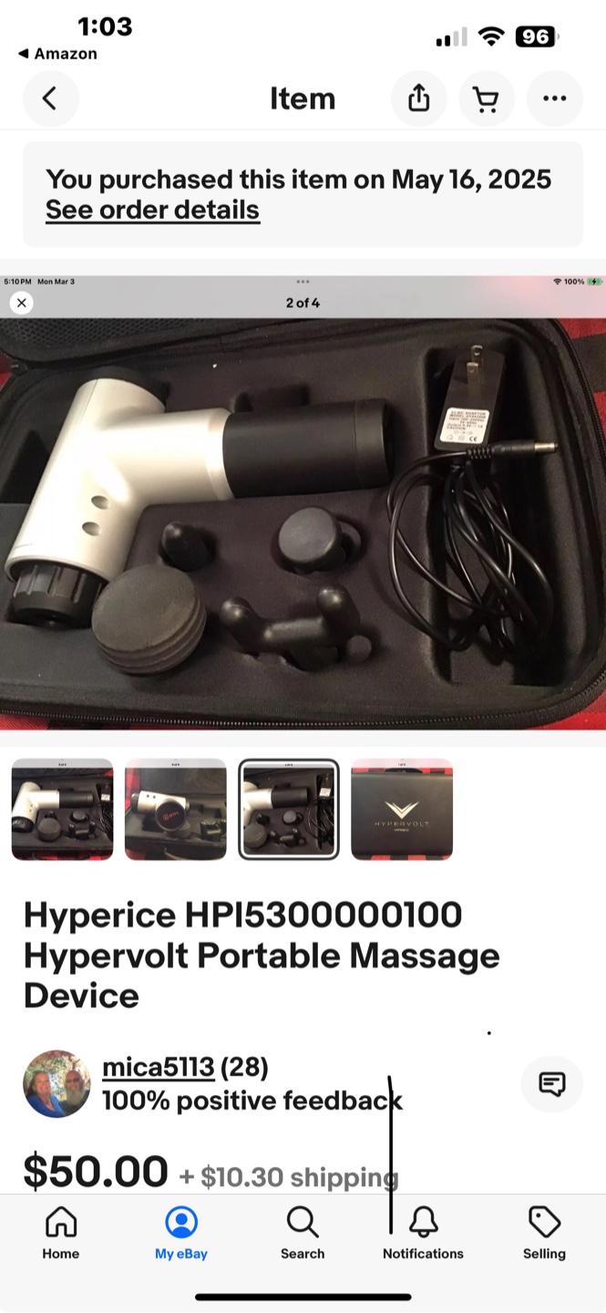 Hypervolt Portable Massage Device - photo 5