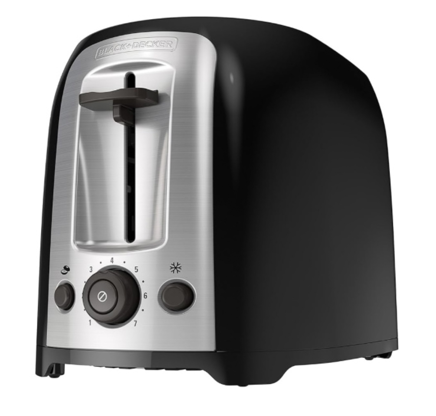 Black + Decker 2-Slice Toaster extra wide slot