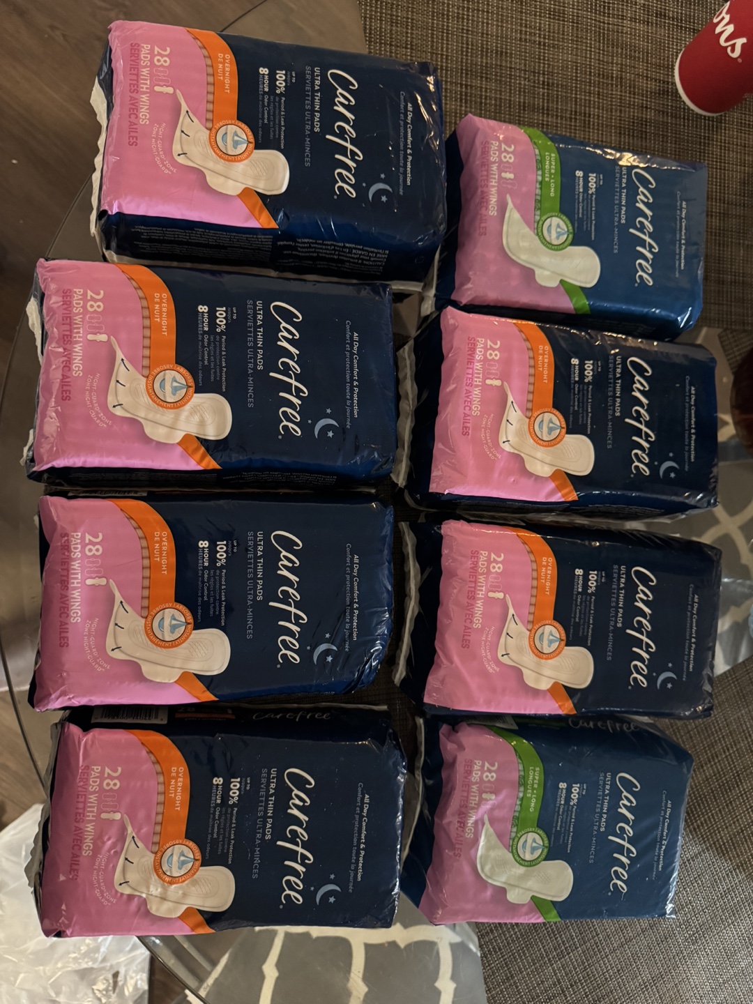 Carefree Ultra Thin Pads with Wings - Bulk Package