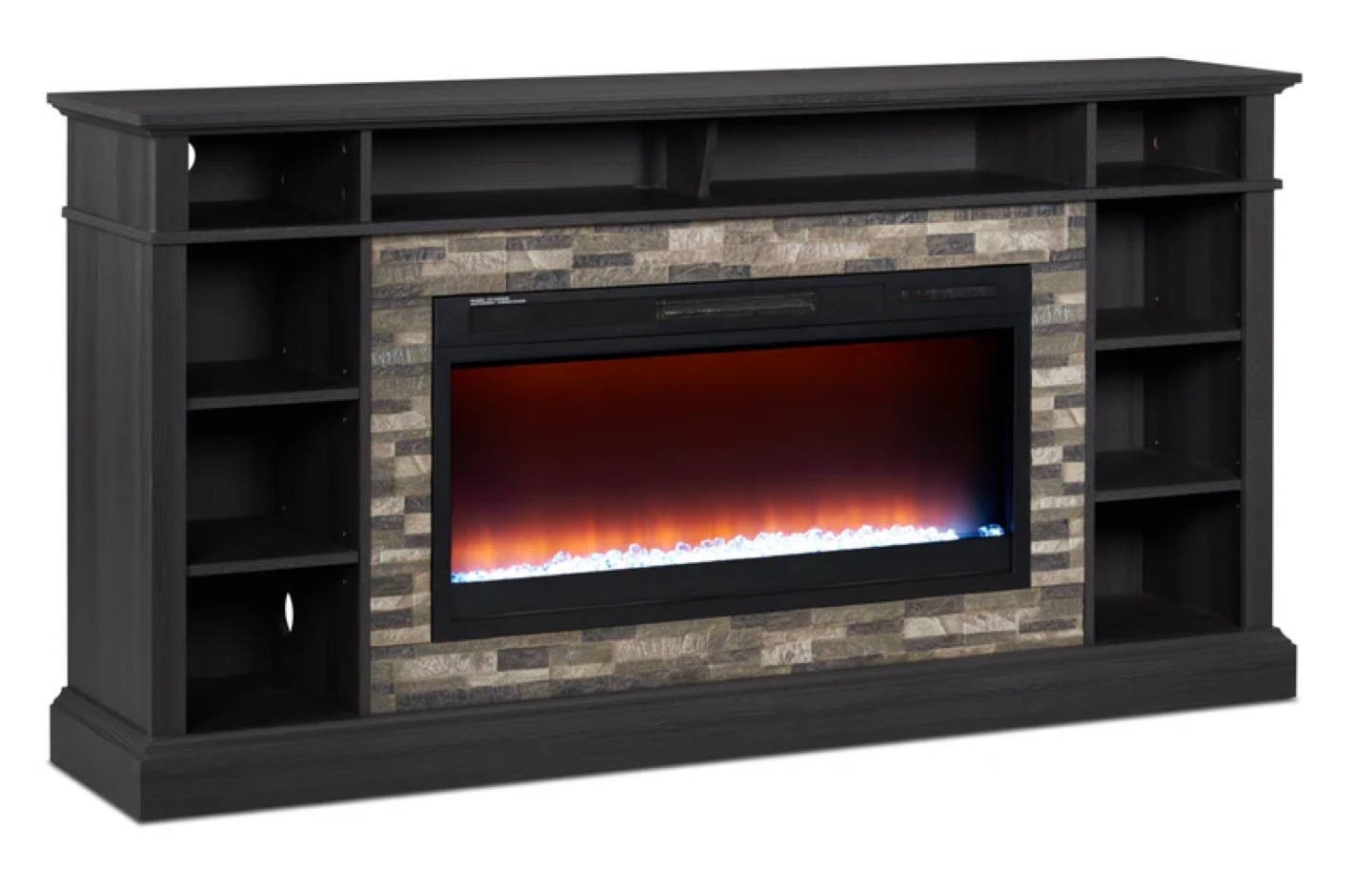 Electric Fireplace TV Stand with Shelves - photo 3