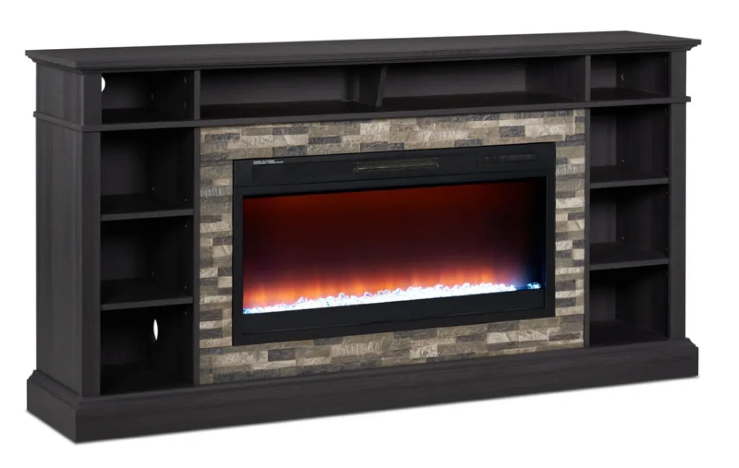 Electric Fireplace TV Stand with Shelves image indicator(3)