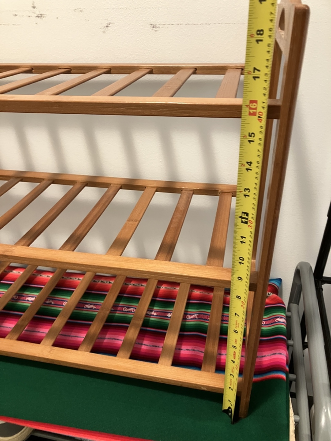 Three-Tier Bamboo Shoe Rack - photo 3