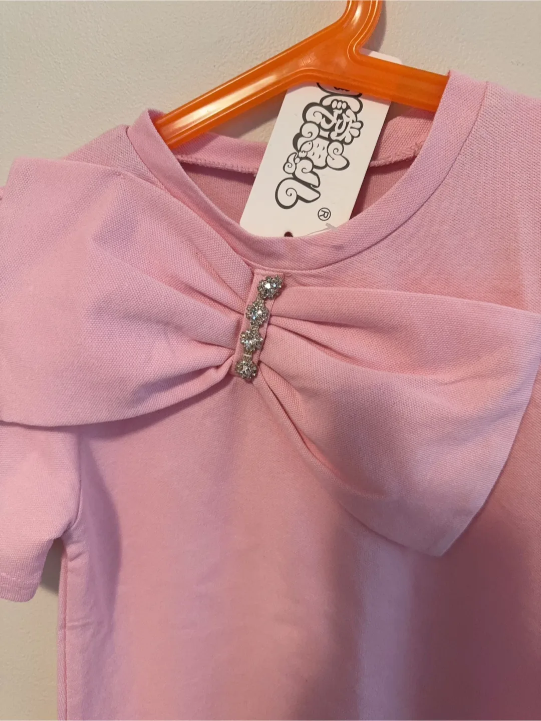 4T Pink Girls' Bow T-Shirt image indicator(2)