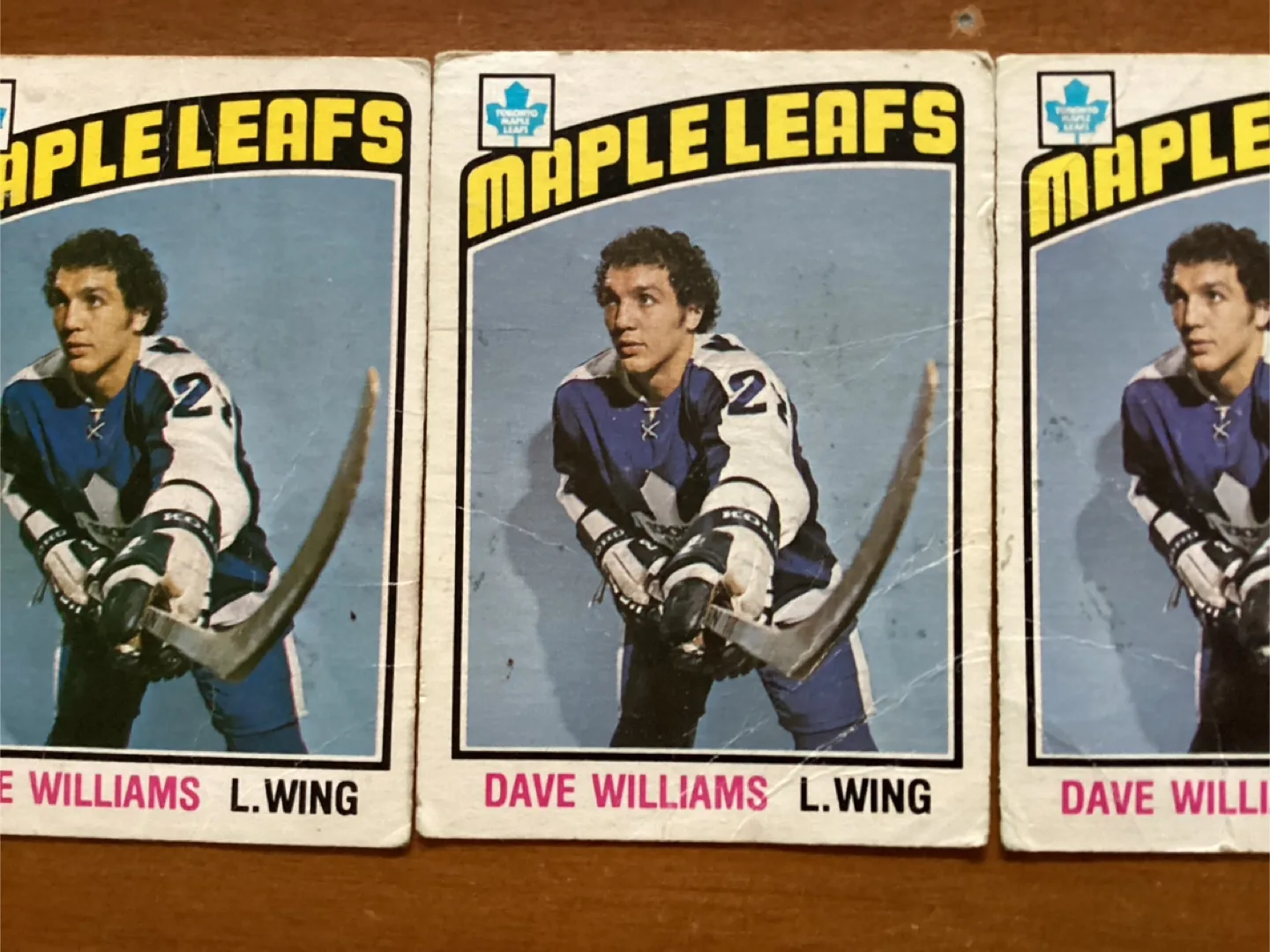 3. 1976-77 O-PEE-CHEE DAVE TIGER WILLIAMS Cards # 373 image indicator(3)