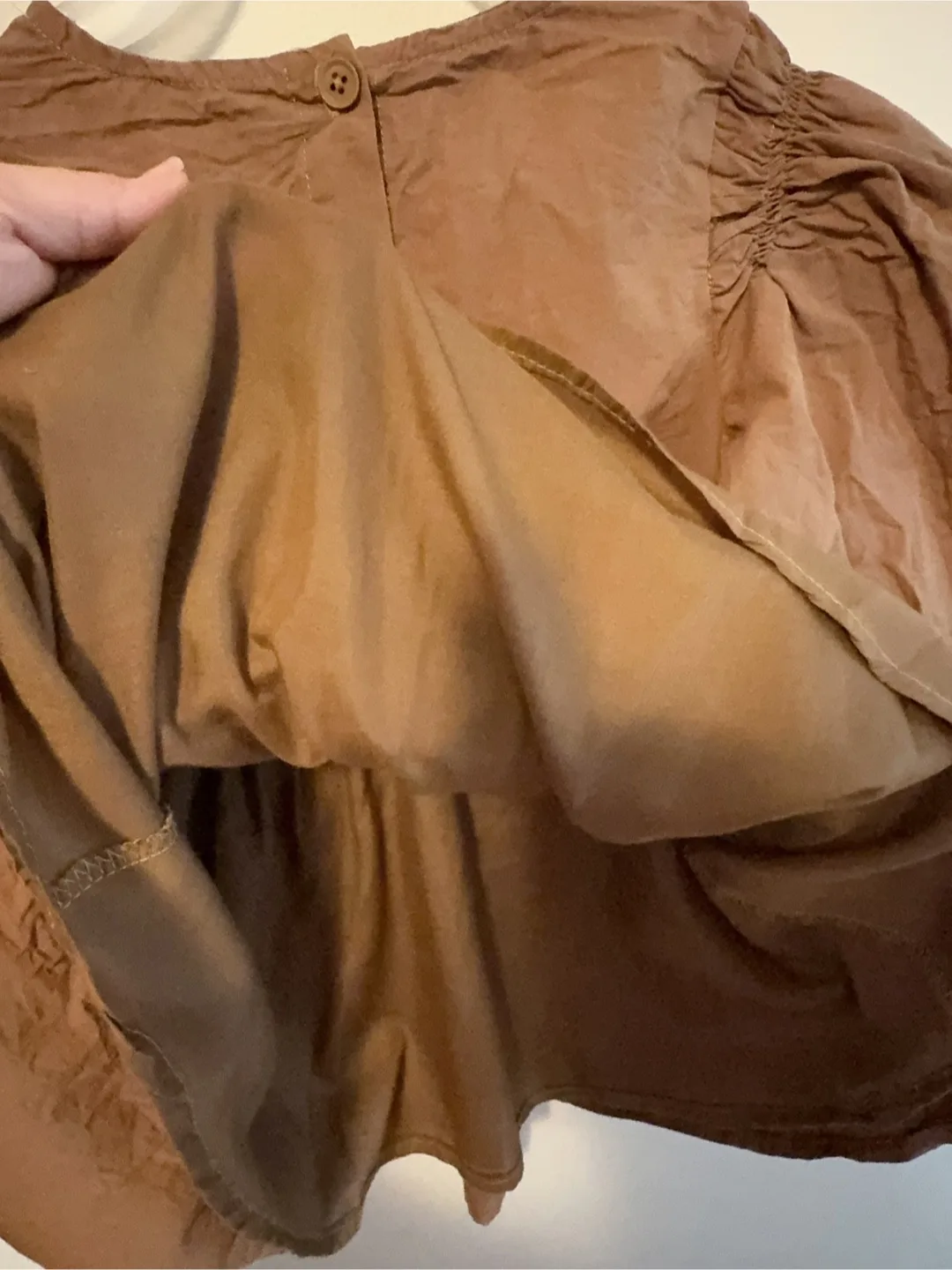 3T 100% cotton Brown Toddler Girl Dress image indicator(3)