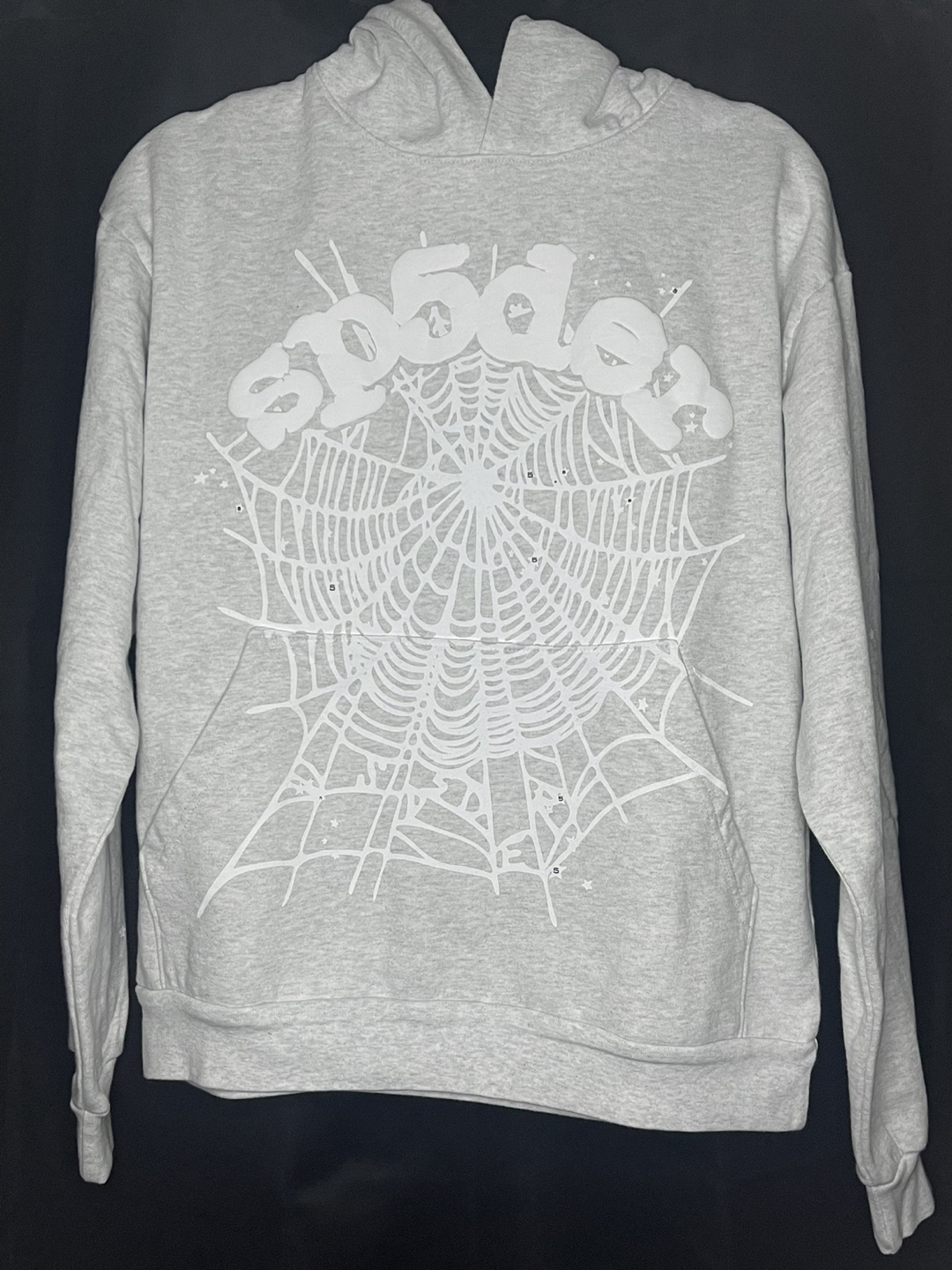 OG Web Grey Heather Spyder Hoodie