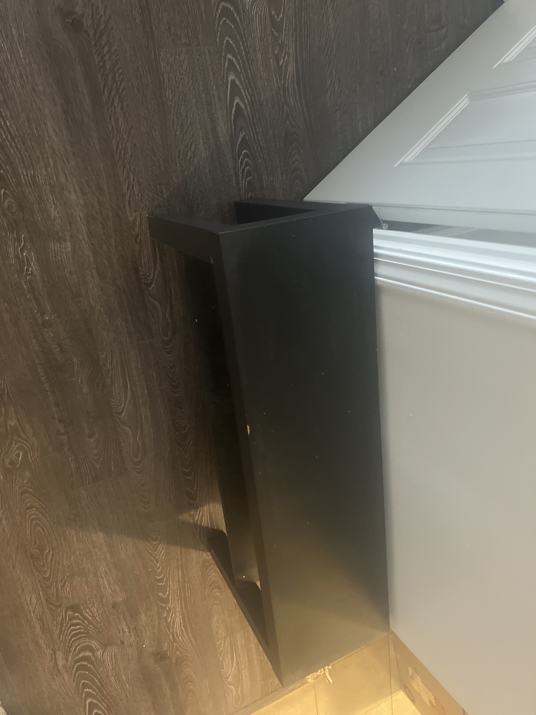 Black IKEA shoe rack