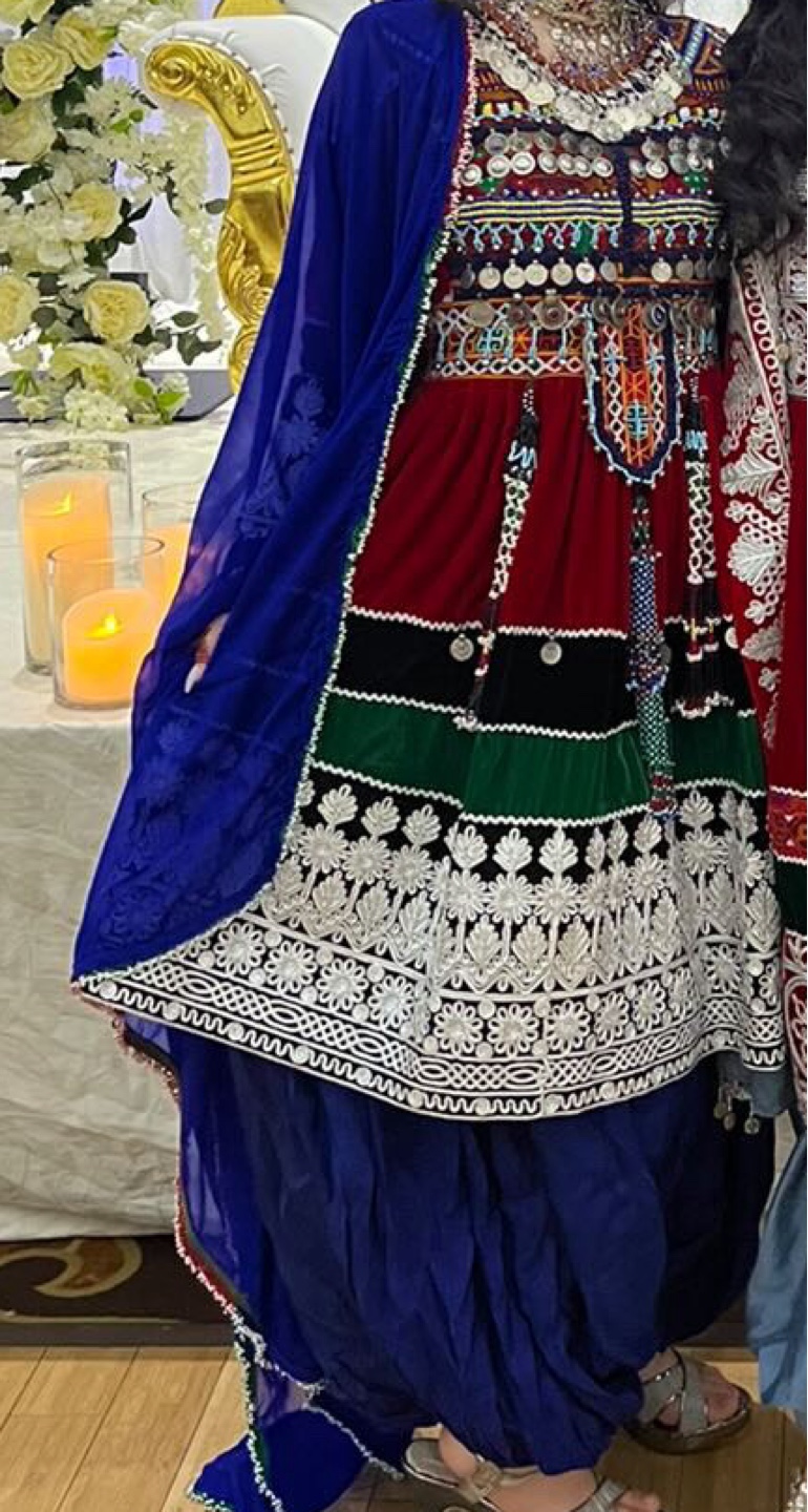 Stunning Hand-Embroidered Pashtun Dress