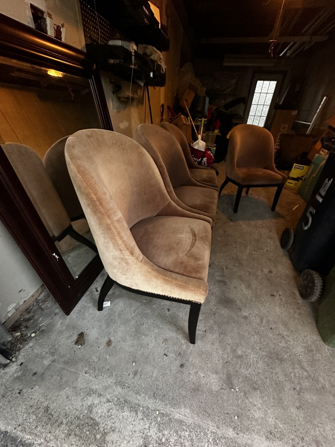 Brown Velvet Dining Chair (Set of 2) each price - photo 5