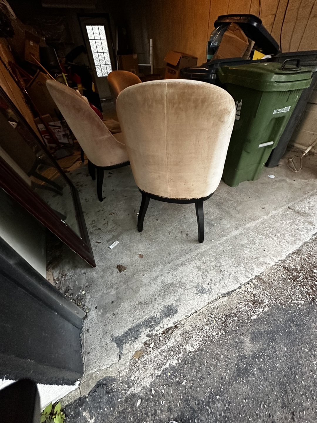 Brown Velvet Dining Chair (Set of 2) each price - photo 3