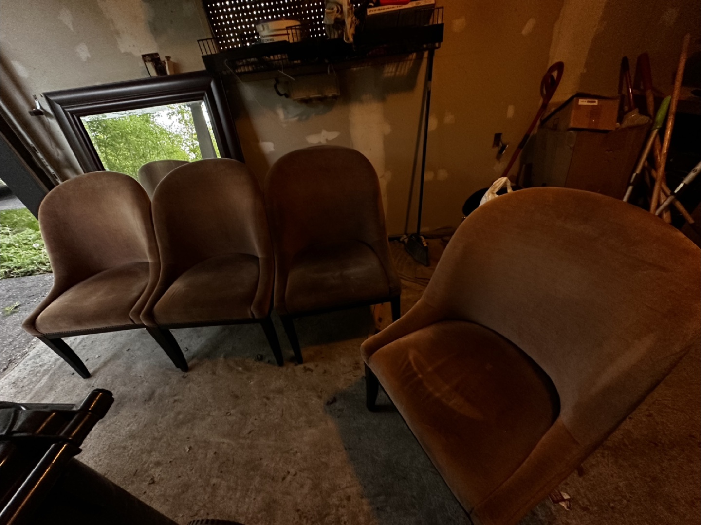 Brown Velvet Dining Chair (Set of 2) each price - photo 4