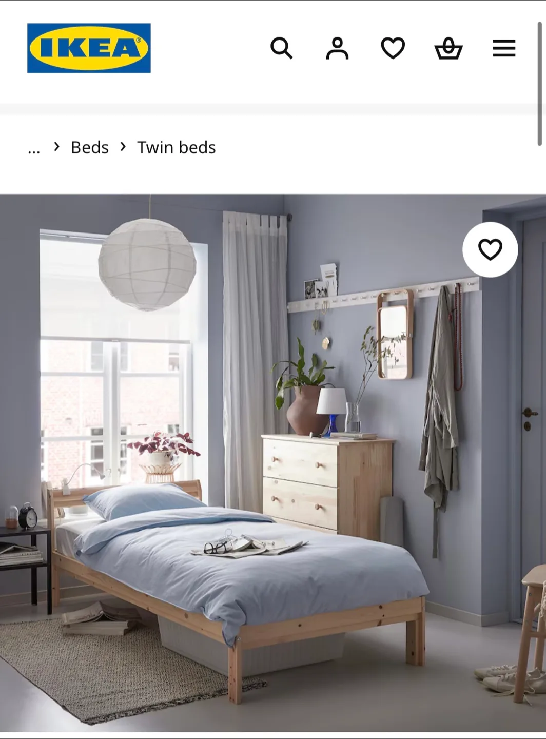 IKEA NEIDEN Twin Bed Frame - Unassembled thumbnail