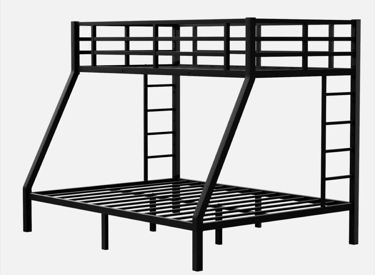 Twin over Full Metal Bunk Bed Frame - Black image indicator(3)