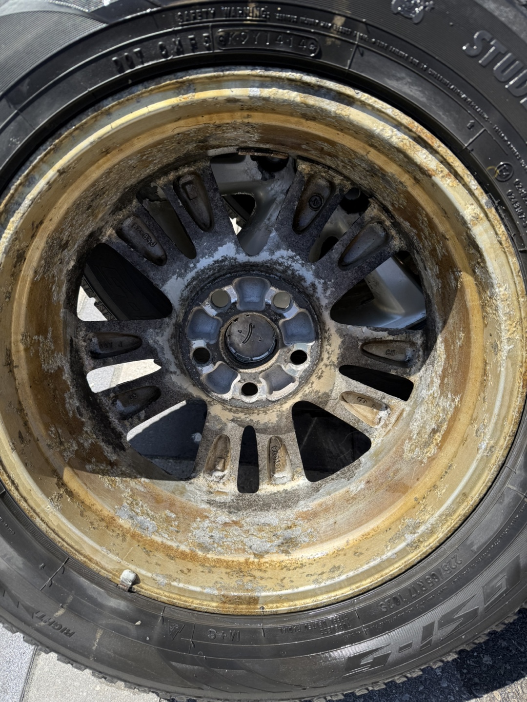 Used Toyota Alloy Rims with Winter Tires - photo 3