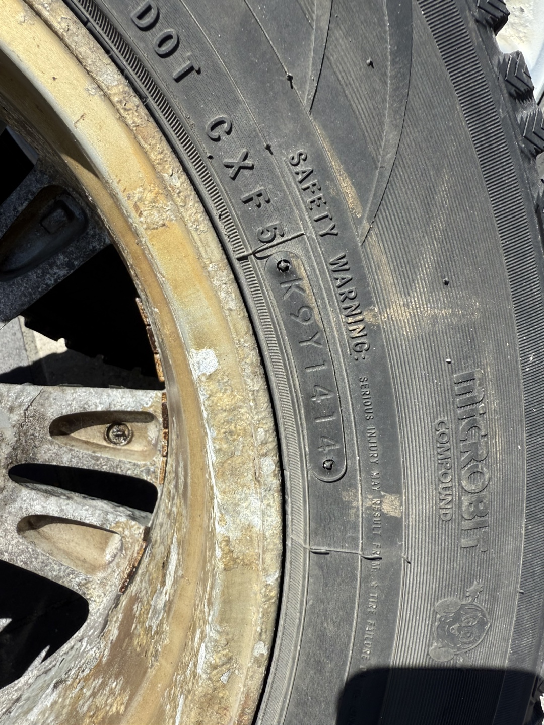 Used Toyota Alloy Rims with Winter Tires - photo 5