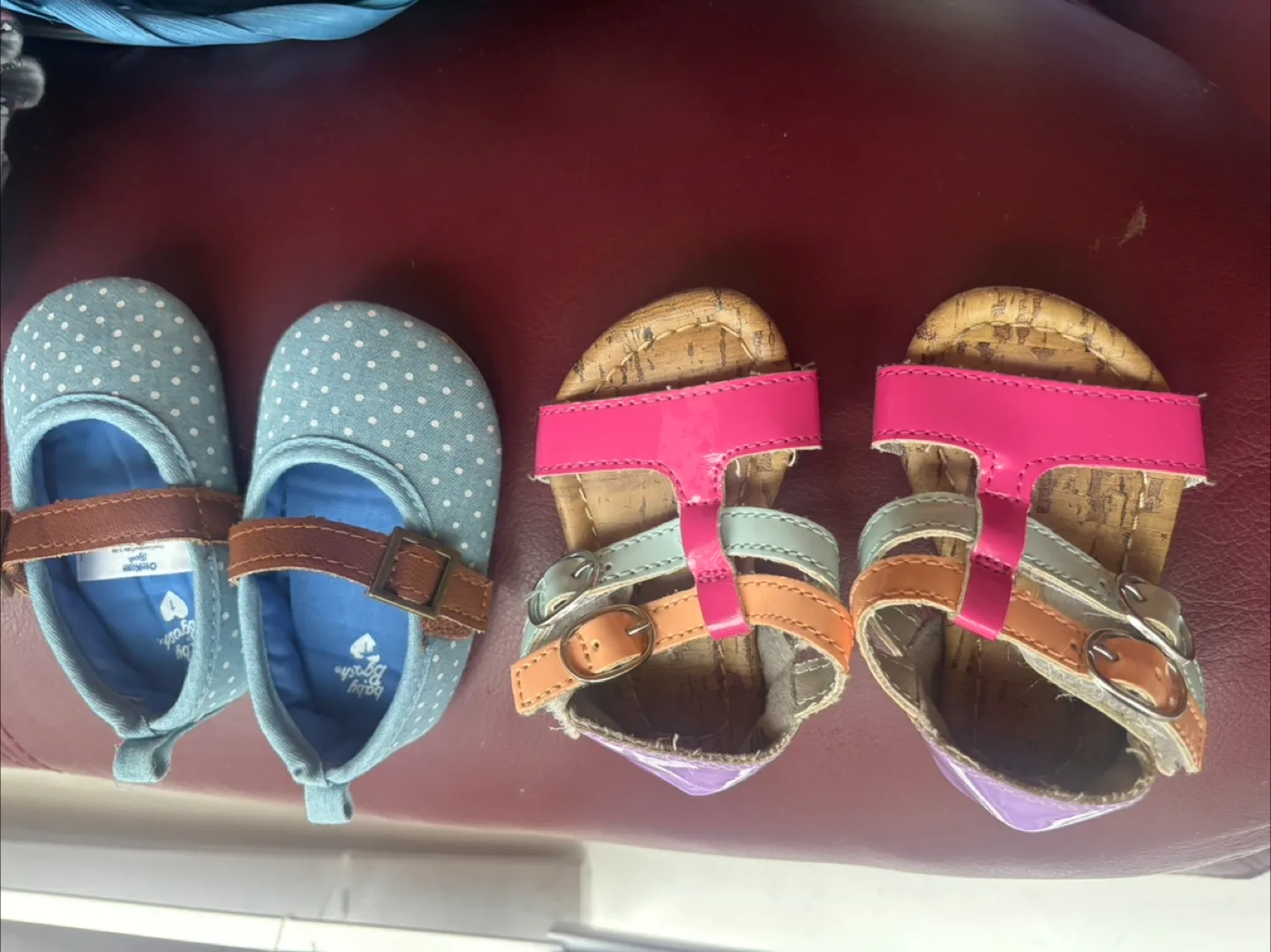 Baby Girl Shoes - Size 1 & 2 - Oshkosh & George Brand thumbnail